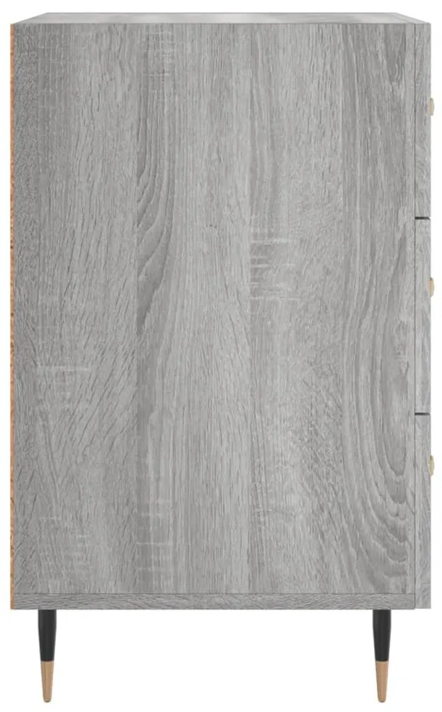 vidaXL Κομοδίνο Γκρι Sonoma 40 x 40 x 66 εκ. από Επεξεργασμένο Ξύλο