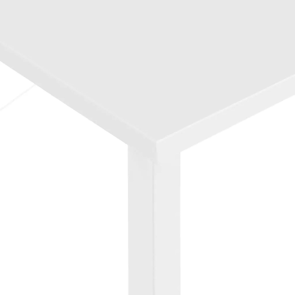 vidaXL Γραφείο Υπολογιστή Λευκό 80 x 40 x 72 εκ. από MDF και Μέταλλο