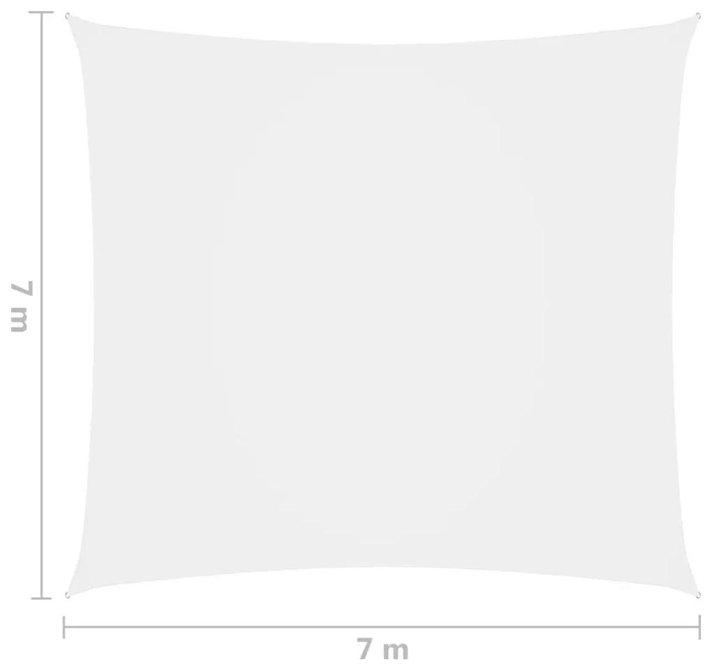 Πανί Σκίασης Τετράγωνο Λευκό 7 x 7 μ. από Ύφασμα Oxford - Λευκό