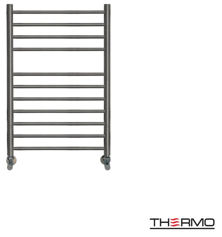Thermo Bellavia Θερμαινόμενη πετσετοκρεμάστρα 75x50cm Black Brushed PVD ΔΕΝ ΠΕΡΙΛΑΜΒΑΝΤΟΝΤΑΙ ΔΙΑΚΟΠΤΕΣ &amp; ΑΝΤΙΣΤΑΣΕΙΣ