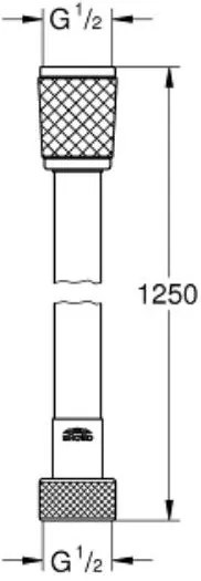 Σπιράλ ντουζ Grohe Relexa Flex-Μήκος: 125 εκ.-Ashmi