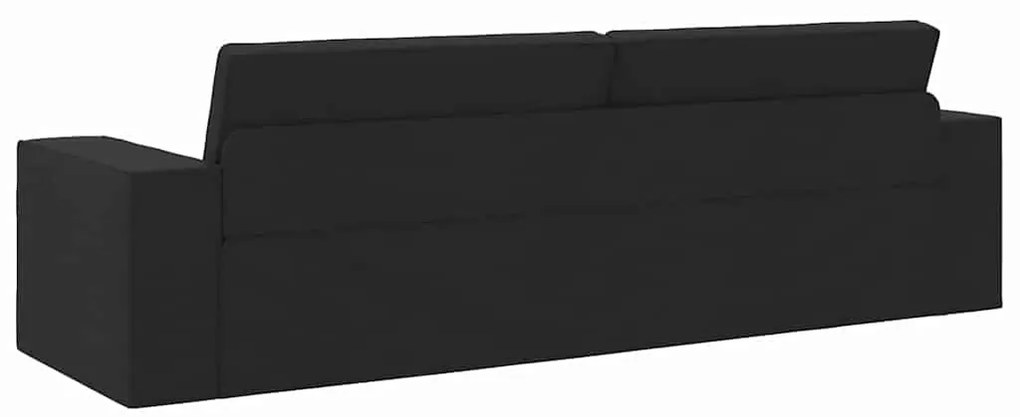vidaXL Καναπές-κρεβάτι δαπέδου Μαύρο 245 x 78 x 77 εκ. ύφασμα