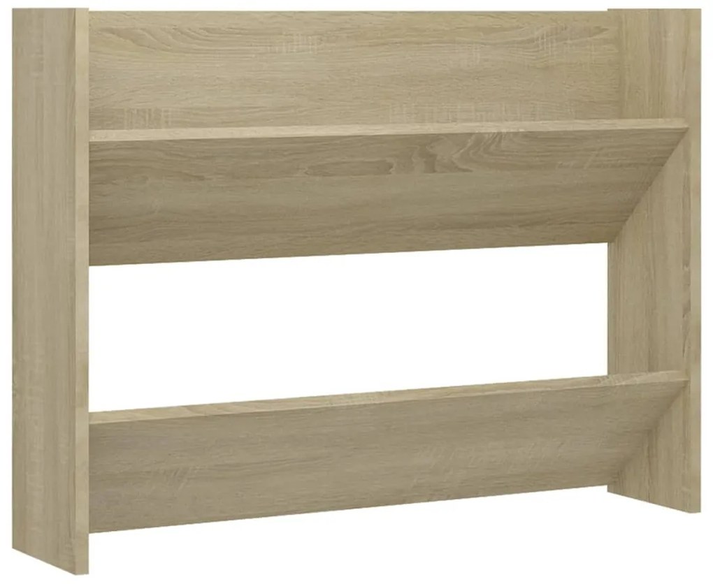 vidaXL Παπουτσοθήκες 2 τεμ. Sonoma Δρυς 80 x 18 x 60 εκ. Μοριοσανίδα