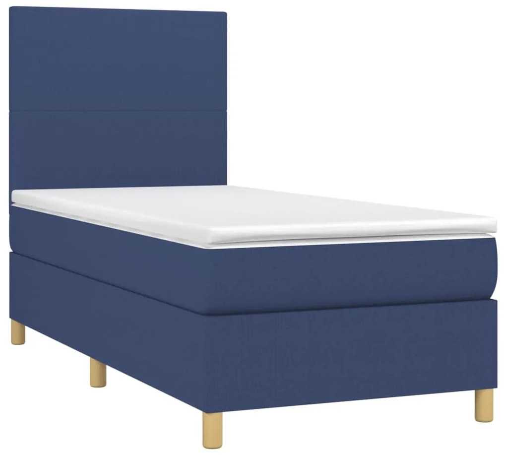 ΚΡΕΒΑΤΙ BOXSPRING ΜΕ ΣΤΡΩΜΑ ΜΠΛΕ 90X200 ΕΚ.ΥΦΑΣΜΑΤΙΝΟ 3142151