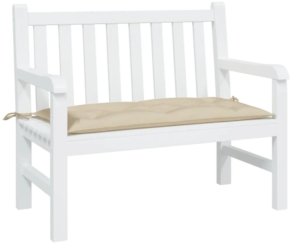 vidaXL Μαξιλάρι Πάγκου Κήπου Μπεζ 100x50x7 εκ. Ύφασμα Oxford