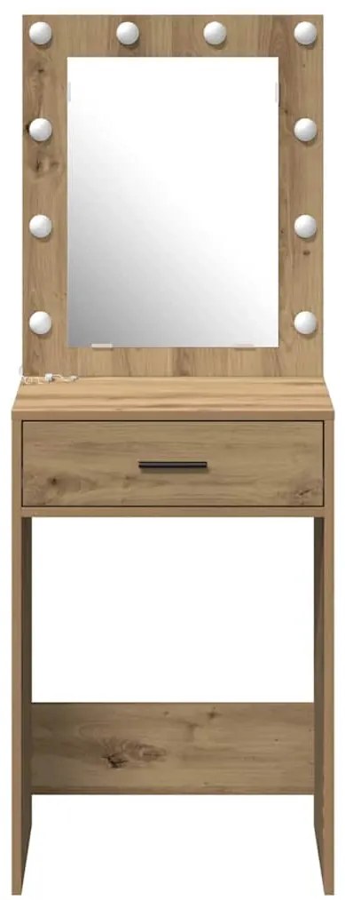 vidaXL Κομοδίνο artisan δρυς 50 x 41 x 135 εκ Επεξεργασμένο ξύλο