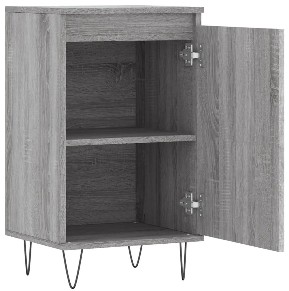 vidaXL Ντουλάπια 2 τεμ. Γκρι Sonoma 40x35x70 εκ. Επεξεργασμένο Ξύλο