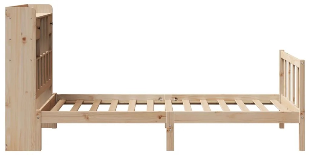 vidaXL Κρεβάτι Βιβλιοθήκη Χωρίς Στρώμα 100x200 εκ. Μασίφ Ξύλο Πεύκο