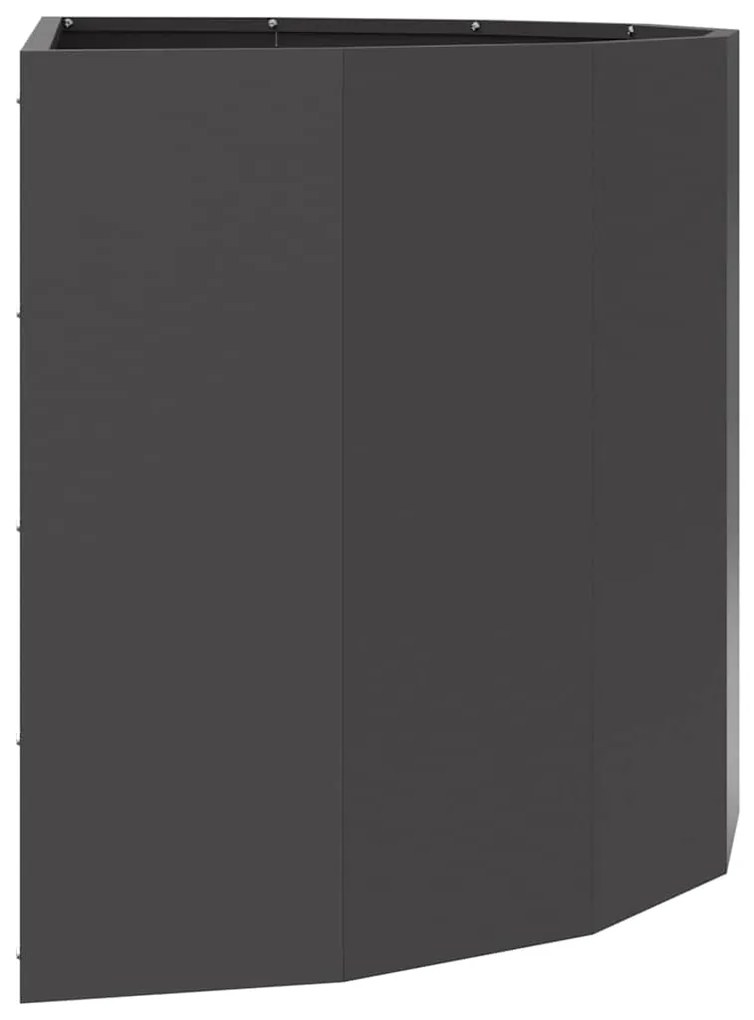 vidaXL Γλάστρα Μαύρο 90 x 45 x 50 εκ. Ατσάλι