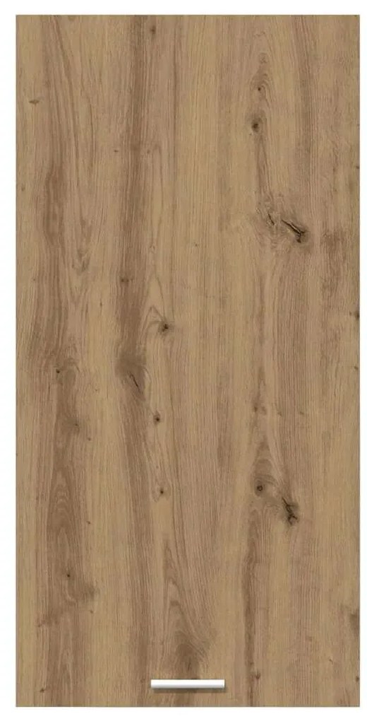 vidaXL Κρεμαστό ντουλάπι Χειροποίητη Δρυς και Λευκό 50 x 31 x 100 εκ.