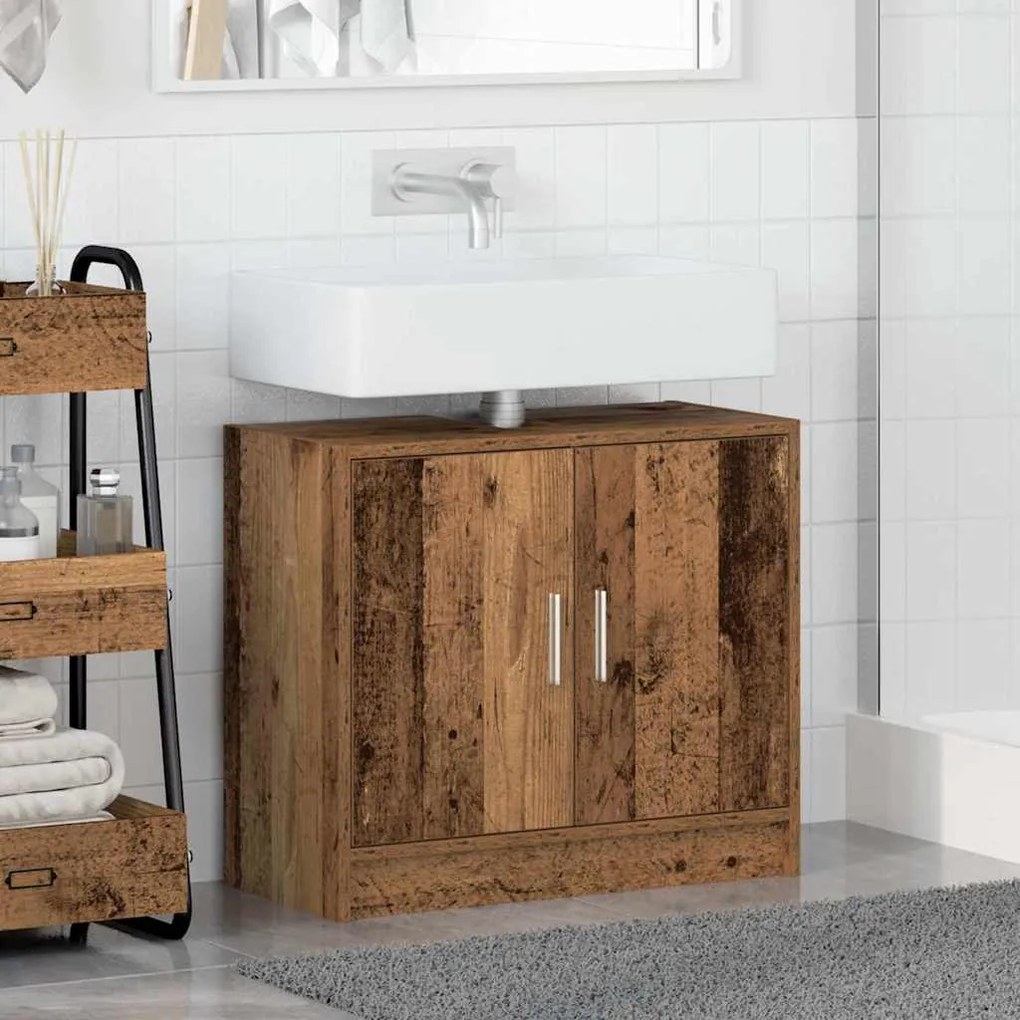 vidaXL Ντουλάπα Νιπτήρα Παλιό Ξύλο 63 x 29 x 55 cm Επεξεργασμένο ξύλο