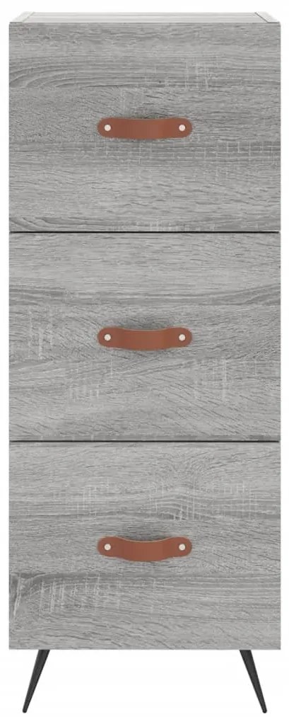 vidaXL Ντουλάπι Γκρι Sonoma 34,5x34x90 εκ. από Επεξεργασμένο Ξύλο