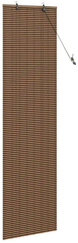 vidaXL Ρολό Παραθύρου με κουρτίνες Καφέ 60 x 220 εκ. Μπαμπού