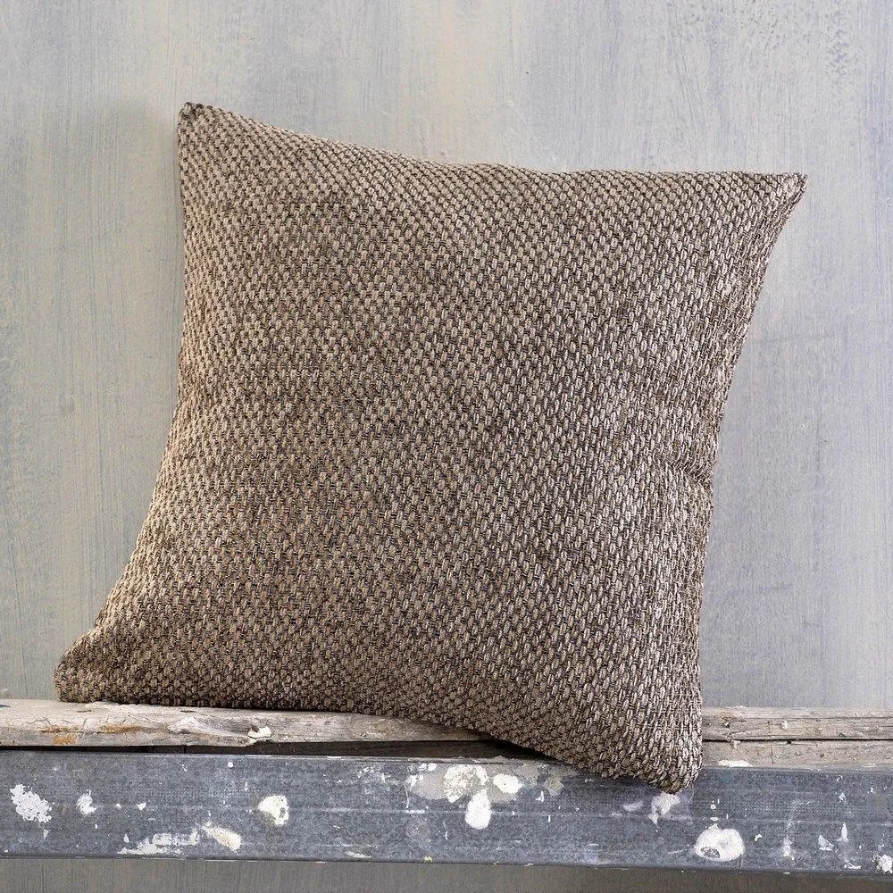 Μαξιλαροθήκη Διακοσμητική Rowen Brown Ρυθμός 40Χ40 Chenille,Cotton,Polyester