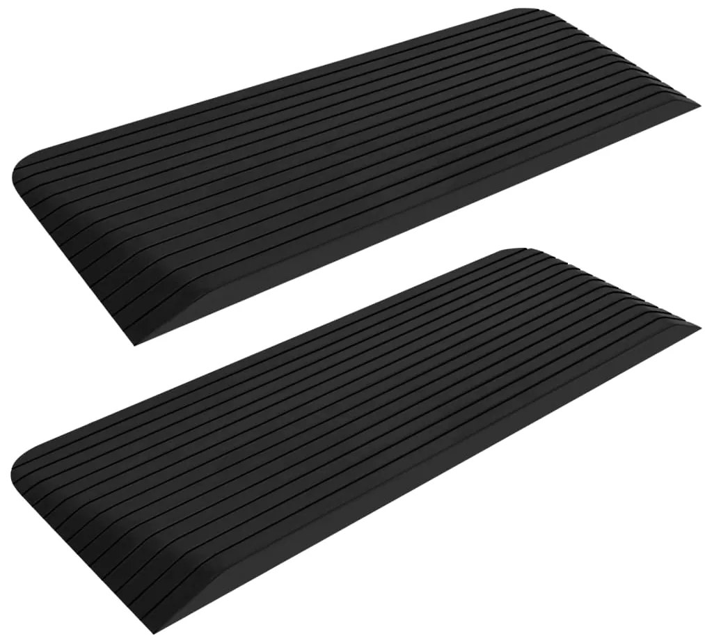vidaXL Ράμπες Πεζοδρομίου / Πόρτας 2 τεμ. 110x41x5 εκ. από Καουτσούκ
