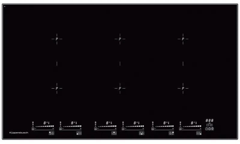 Küppersbusch KI9810.0SR Μαύρο Επαγωγικό πλατώ με μπιζουτέ τελείωμα 90cm