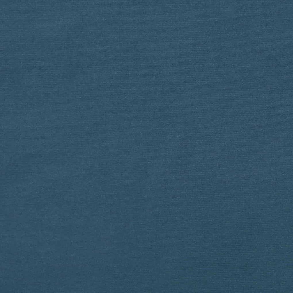 Στρώμα με Pocket Springs Σκούρο Μπλε 90x190x20 εκ. Βελούδινο - Μπλε