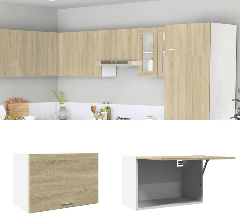 Κρεμαστό Ντουλάπι "Lyon" Ξύλο Sonoma Δρυς 60x31x40 εκ. από Τεχνητό Ξύλο