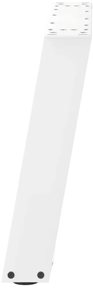 vidaXL Πόδια Τραπεζιού Σαλονιού σε Σχήμα U 2 τεμ. Λευκά 70x(42-43) εκ. Ατσάλι