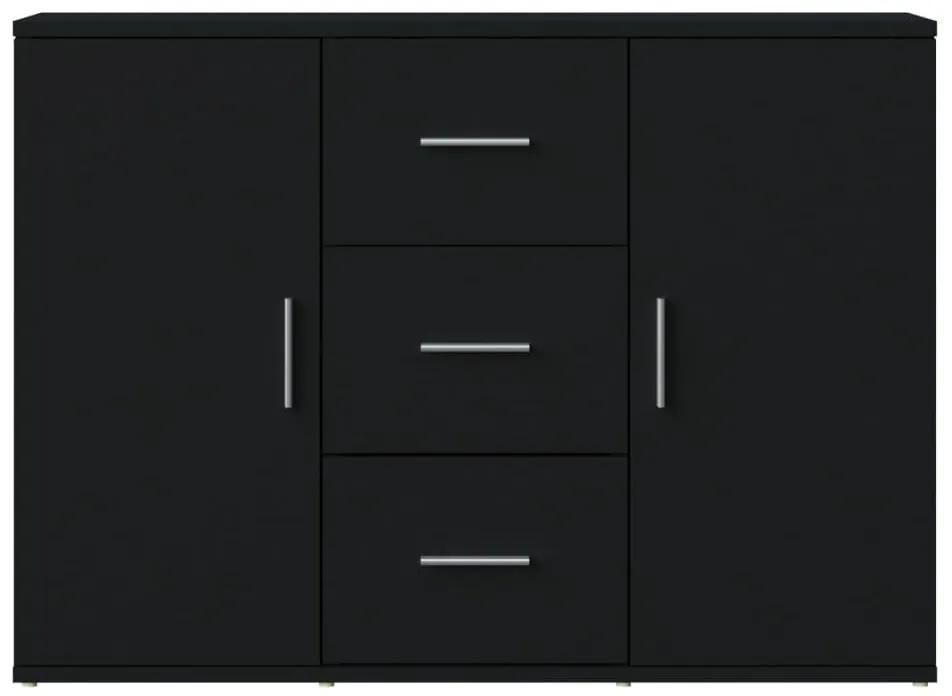 Ντουλάπι Μαύρο 91 x 29,5 x 65 εκ. από Επεξεργασμένο Ξύλο - Μαύρο
