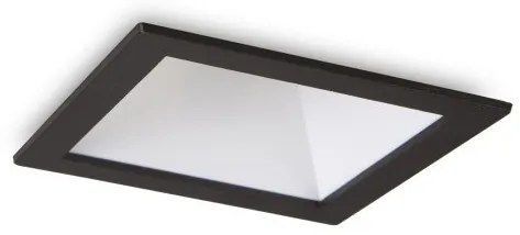 Χωνευτό Σποτ Φωτιστικό Οροφής LED 11W Μαύρο-Λευκό 3000K 8,5x8,5cm IP40 Trim Game 192406 Ideal Lux 192406