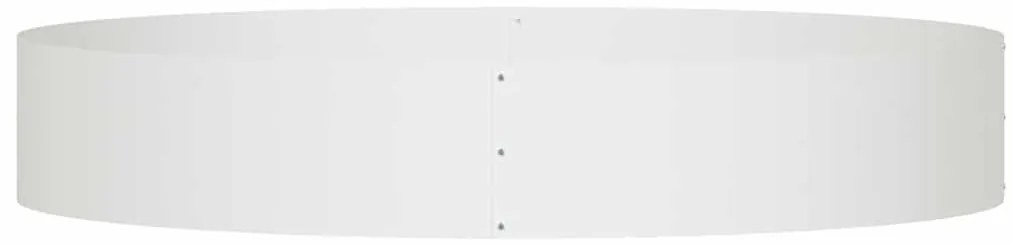 vidaXL Ζαρντινιέρες κήπου 5 pcs Λευκό 120 x 120 x 20 εκ. Ατσάλι