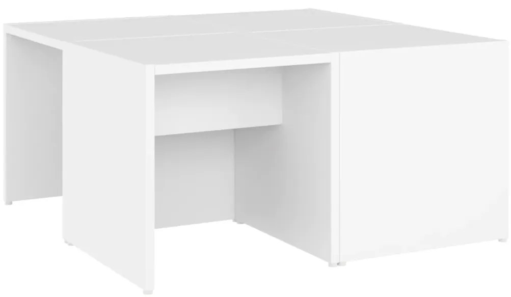 vidaXL Τραπεζάκια Σαλονιού 4 τεμ. Λευκά 33 x 33 x 33 εκ. Επεξ. Ξύλο