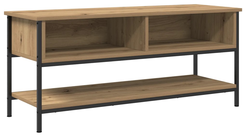 vidaXL Ντουλάπι τηλεόρασης Artisan Oak 100x35x45 εκ. Επεξεργασμένο ξύλο και μέταλλο