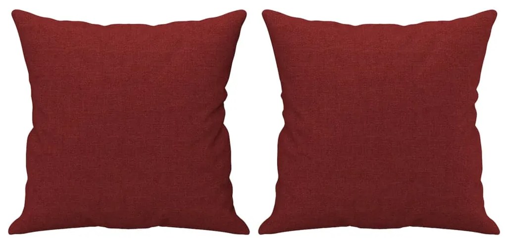 vidaXL Μαξιλάρια Διακοσμητικά 2 τεμ. Μπορντό 40x40 εκ. Υφασμάτινα