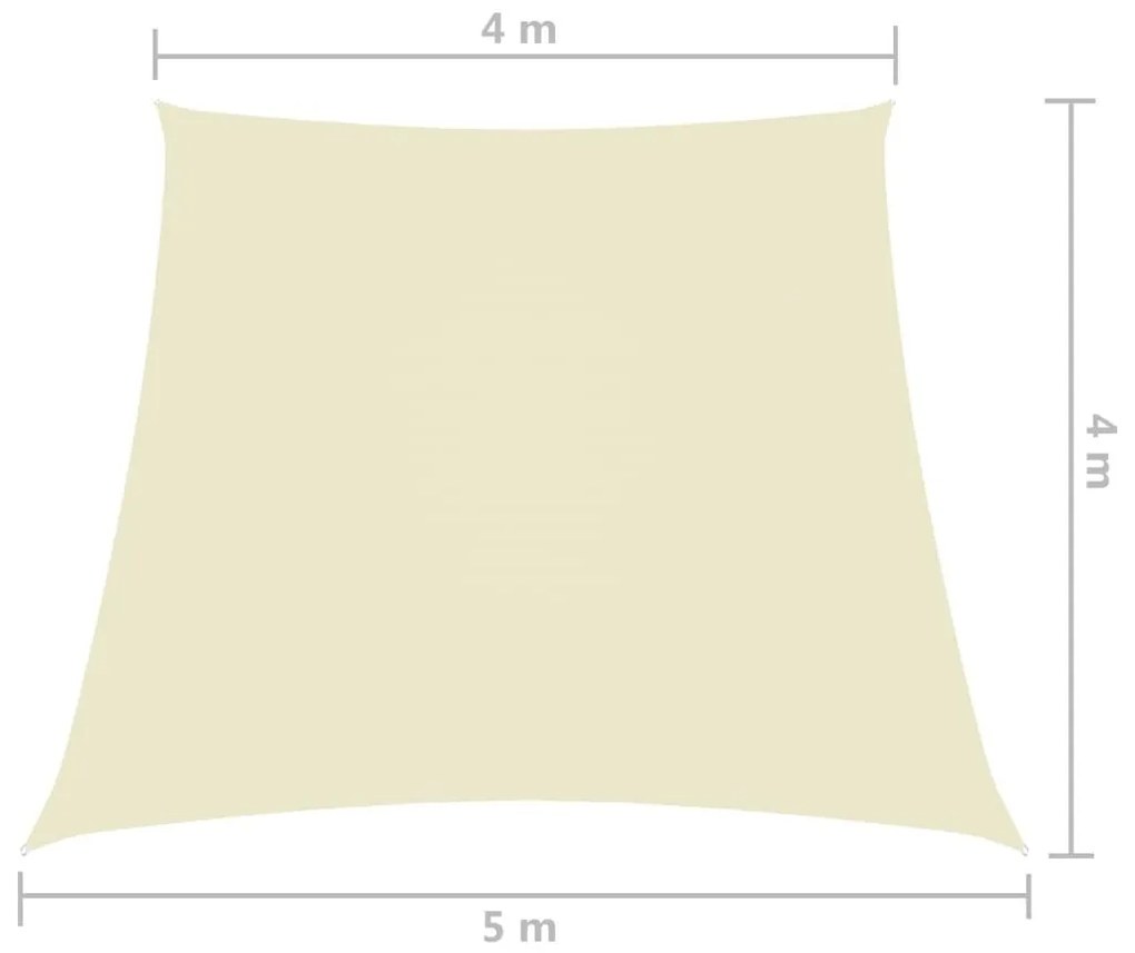 Πανί Σκίασης Τραπέζιο Κρεμ 4/5 x 4 μ. από Ύφασμα Oxford - Κρεμ