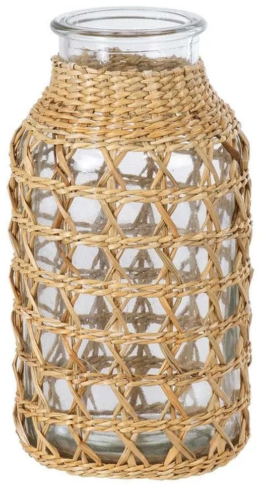 Βάζο Mandy 35625 Φ8,5x17,5cm Natural GloboStar Glass,Bamboo