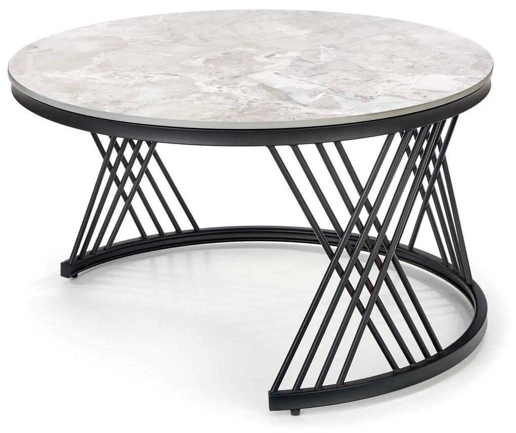 FLAMINGO set of 2 coffee tables, grey marble DIOMMI V-CH-FLAMINGO-LAW