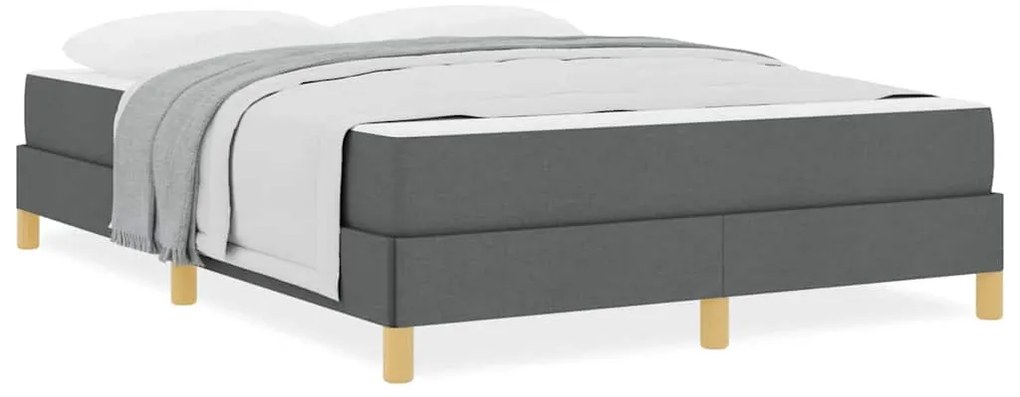 vidaXL Κρεβάτι με ελατήρια Ταμπά, Καφέ 140 x 190 cm