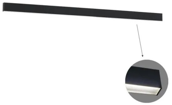 Γραμμικό Τοίχου L2540 3000K Μαύρο Microprismatic Ciba 3916-02254-3-B-M-N Viokef 3916-02254-3-B-M-N Μαύρο