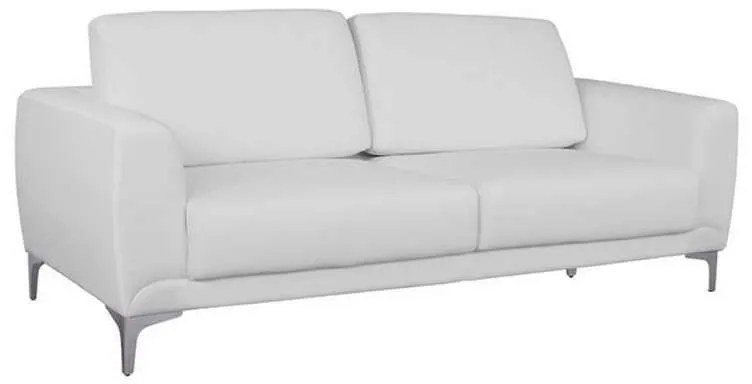 Καναπές Τριθέσιος Kenzie HM3121.32 White Pu Wood, Fabric