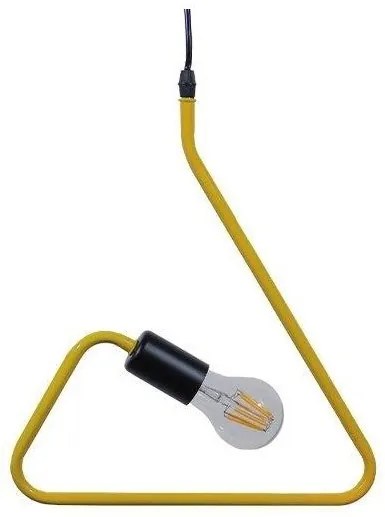 Κρεμαστό Φωτιστικό Οροφής Κίτρινο GloboStar KIDDY TRIANGLE 01097-1097-Κίτρινο 01097