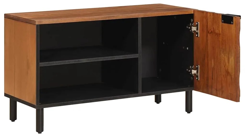 vidaXL Ντουλάπι TV με πόρτα Καφέ Φινίρισμα Ακακίας 80 x 33 x 46 εκ