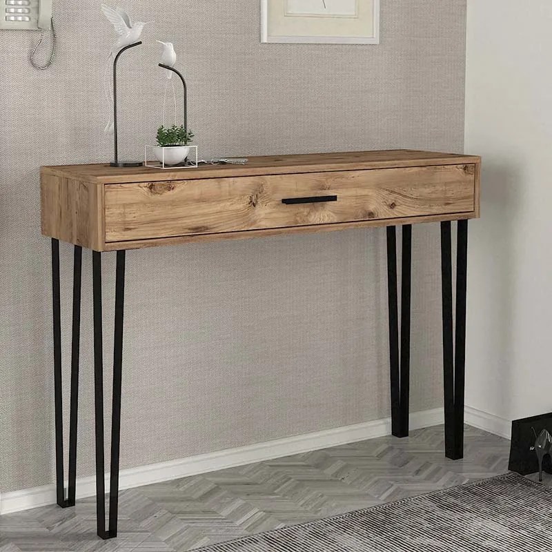 Κονσόλα μελαμίνης Rochel Megapap χρώμα atlantic pine 120x35x89,8εκ.-GP042-0227,1