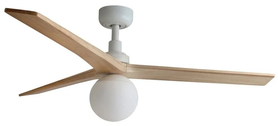 Ανεμιστήρας Οροφής Klim M 34280-11L 1xE27 D125cm White-Light Oak Faro Barcelona
