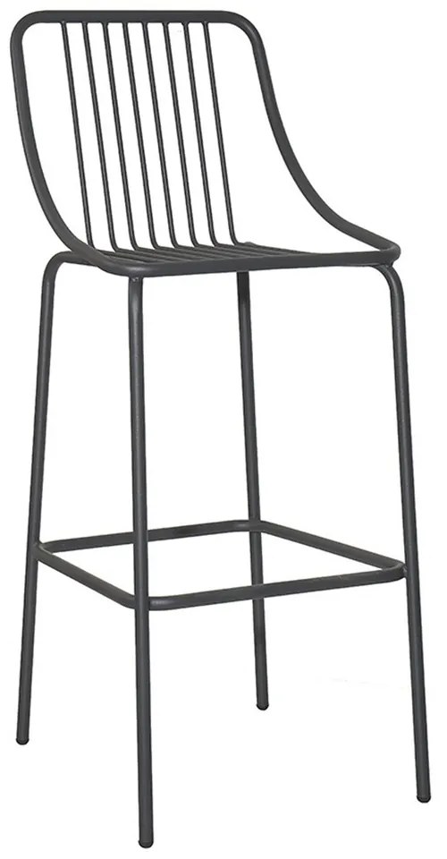 Σκαμπό Μπαρ Urania/S 02-00-0862 52x45x110cm Black