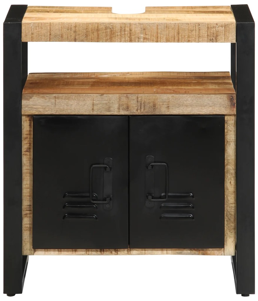 vidaXL Ντουλάπι νιπτήρα  55x35x60 cm από μασίφ ακατέργαστο ξύλο πεύκου