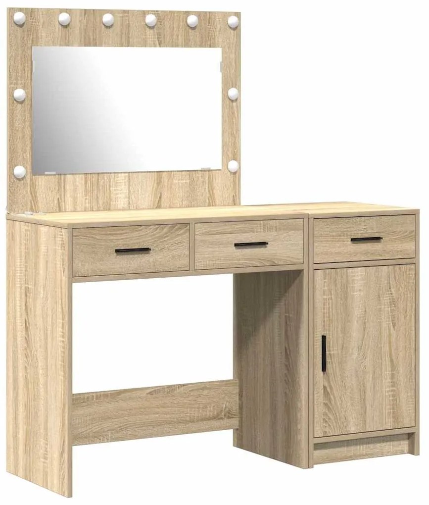 vidaXL Τραπέζι περιποίησης με συρτάρι 2 pcs Καφέ 40 x 41 x 75 εκ