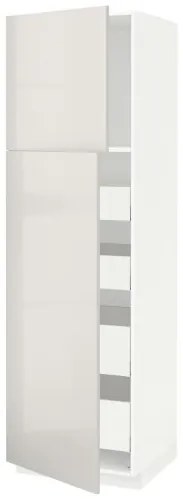 METOD/MAXIMERA ψηλό ντουλάπι με 2 πόρτες/4 συρτάρια, 60x60x200 cm 594.654.60