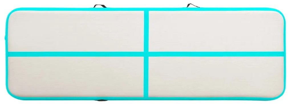 vidaXL Στρώμα Ενόργανης Φουσκωτό Πράσινο 500x100x15 εκ. PVC με Τρόμπα