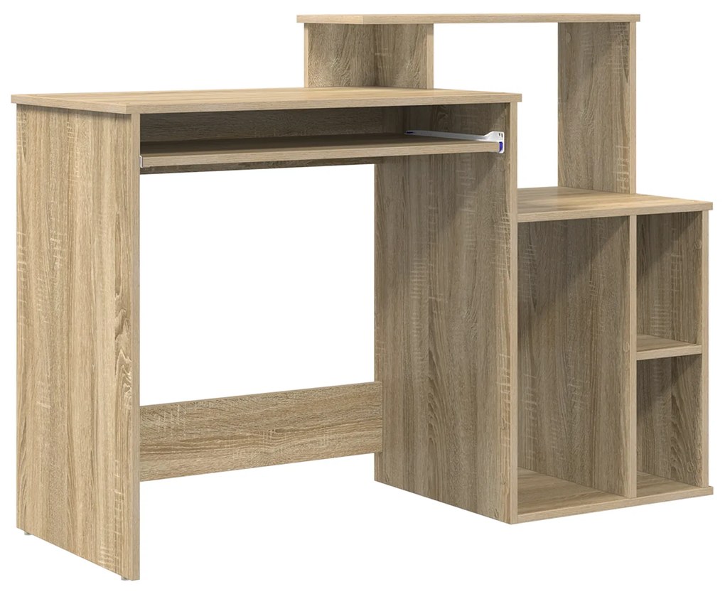vidaXL Γραφείο με Αποθήκευση Σονομά 120,5x44x88,5 εκ. Επεξεργασμένο Ξύλο