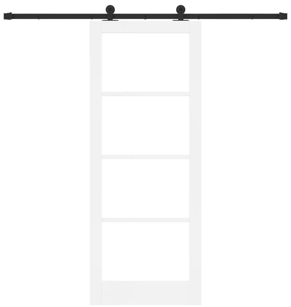 vidaXL Συρόμενη Πόρτα με Σετ Υλικών ORKDAL Λευκή 83x211 cm