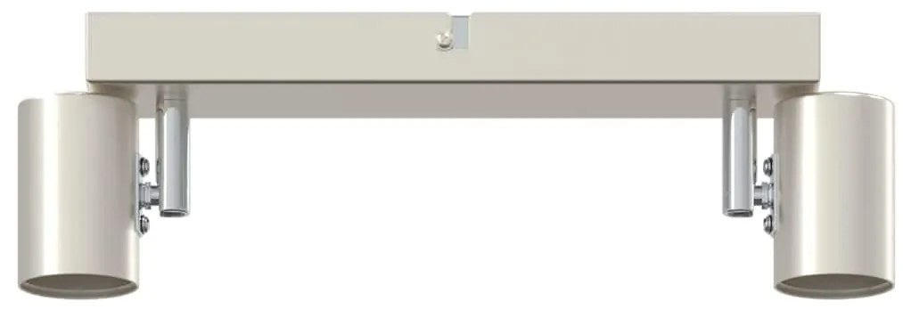 vidaXL Σποτ οροφής Βουρτσισμένο νικέλιο 26 x 6.5 x 11.5 εκ Ατσάλι