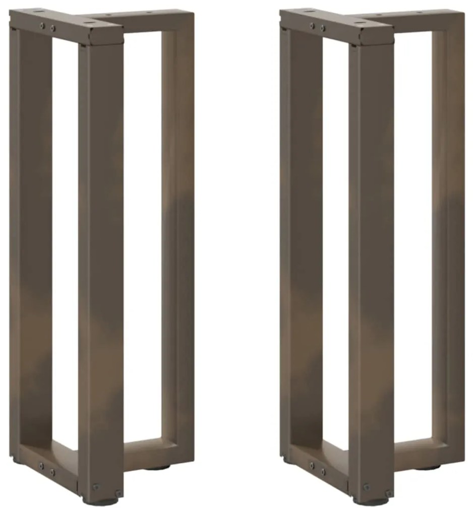 vidaXL Πόδια τραπεζιού κονσόλας σχήμα T 2τεμ. 38x25x(72-73)εκ. Ατσάλι