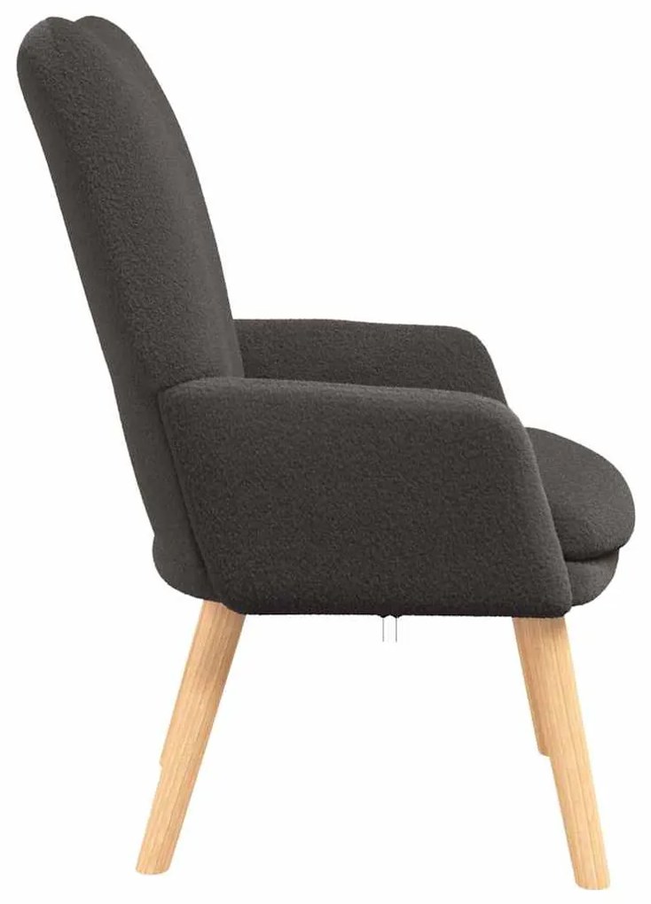vidaXL Χαλαρωτική Πολυθρόνα Σκούρο γκρι 63 x 67 x 94 εκ. ύφασμα