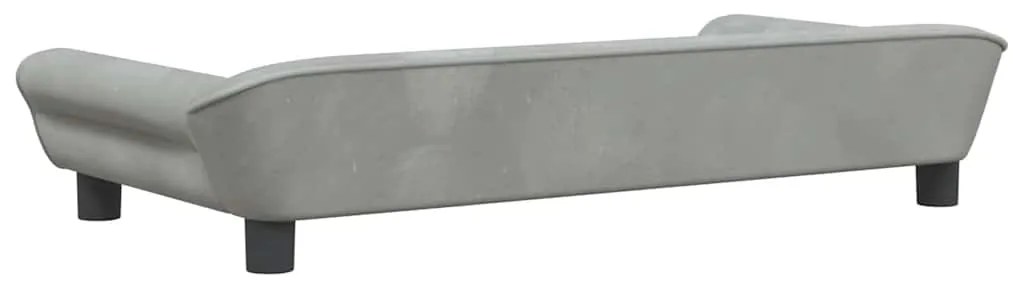vidaXL Καναπές Παιδικός Ανοιχτό Γκρι 100 x 50 x 26 εκ. από Βελούδο